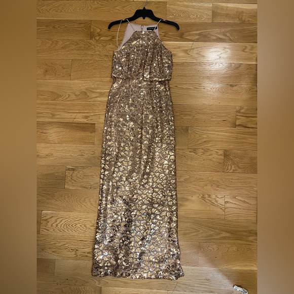 Aidan Mattox sequin column gown - Picture 6 of 8